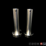 Perno en acero con buje de bronce / Stainless steel pin with bronze bushing